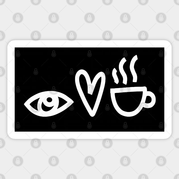 I Love Coffee Magnet by BDAZ